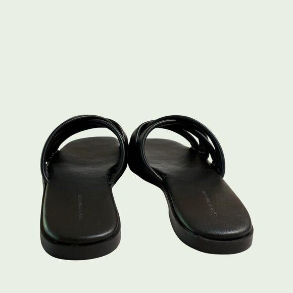 NWT French Connection Black Sandal - Style FC Shores Size 10 - Vegan Leather - Picture 6 of 6